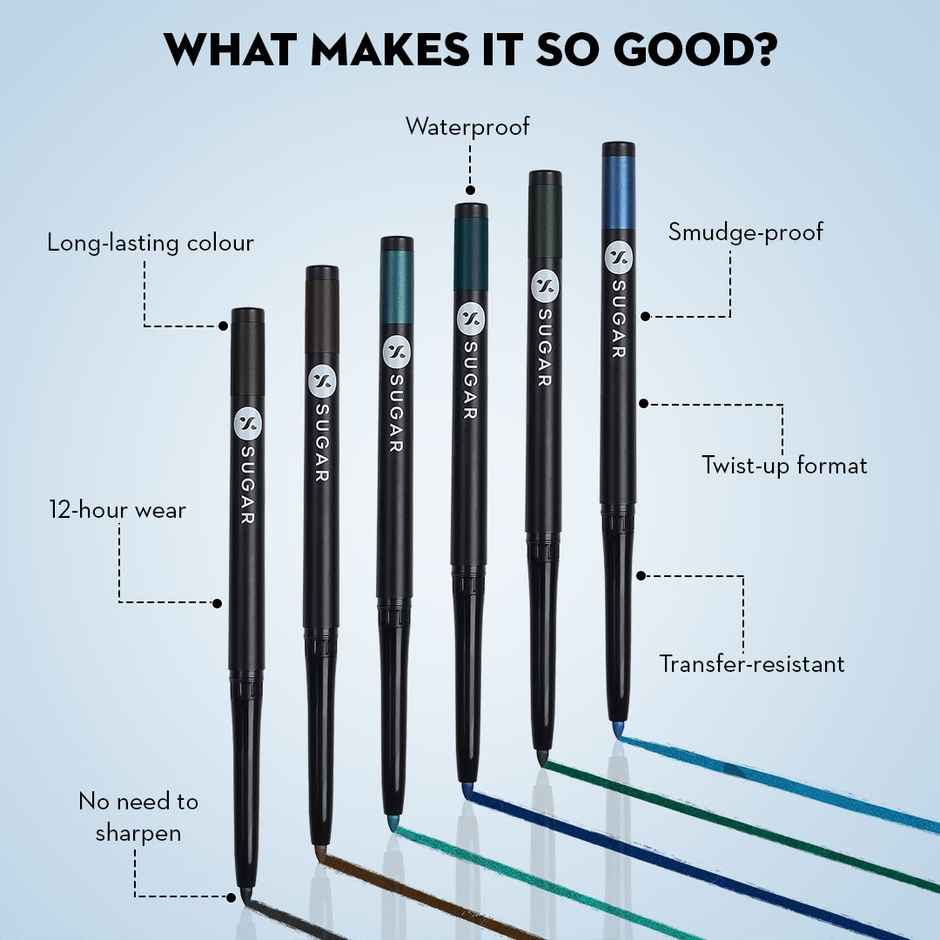 SUGAR Cosmetics Kohl Of Honour Intense Kajal - 05 Go Green