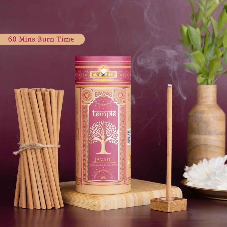 Temple Premium Bambooless Dhoop Sticks | Javadhu Fragrance | Mangaldeep