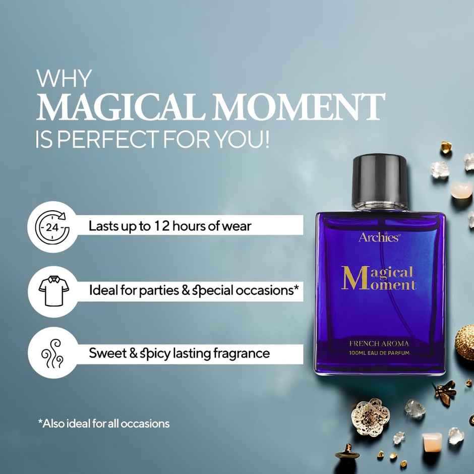 Archies Magical Moment Eau De Parfum Luxury Zesty & Musky French Aroma Premium Perfume For Women