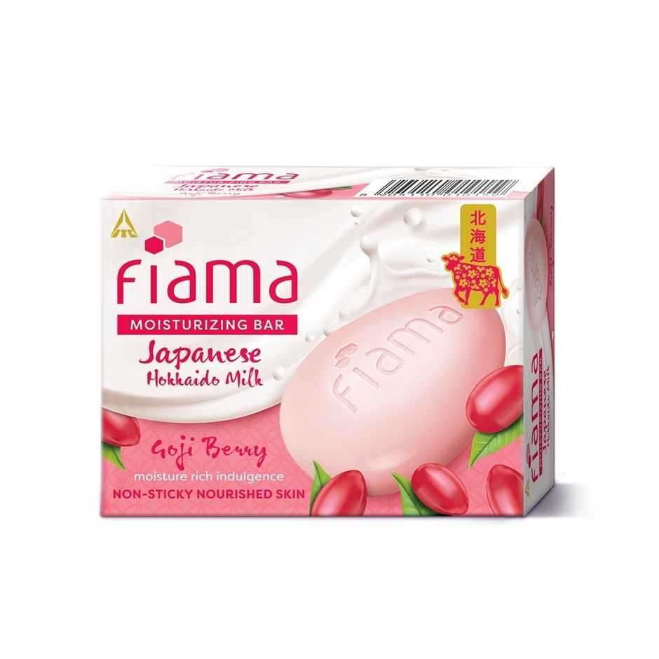 Fiama Moisturizing Bar Japanese Hokkaido Milk & Goji Berry Non-Sticky Moisturization
