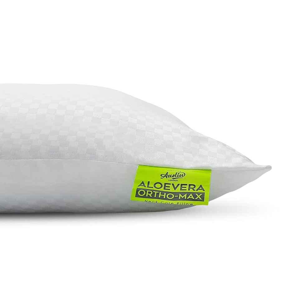 Kopa Unisex Solid Polyester Neck Pillow | White - One Size