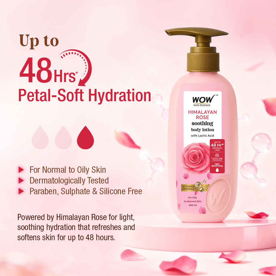 Wow Skin Science Himalayan Rose Soothing Body Lotion