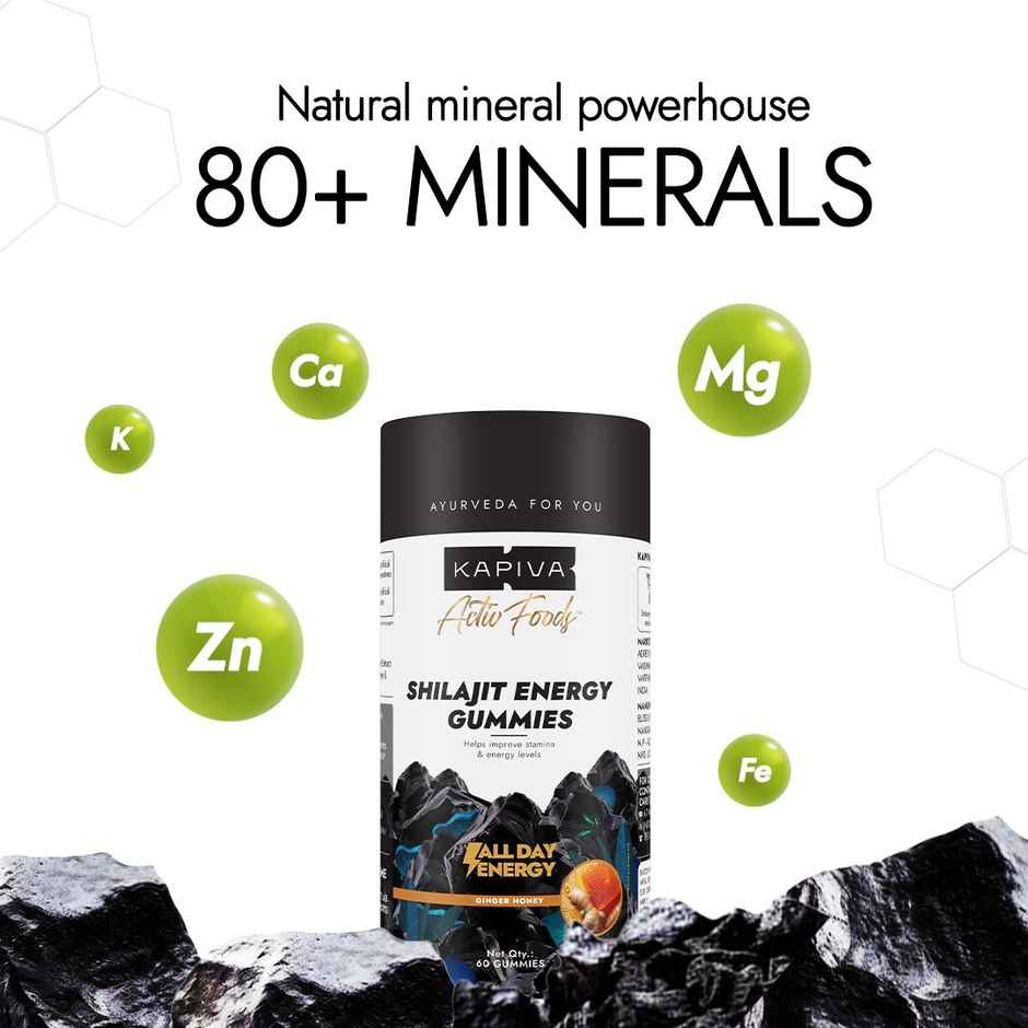 Kapiva Activ Foods Shilajit Energy Gummies Pack