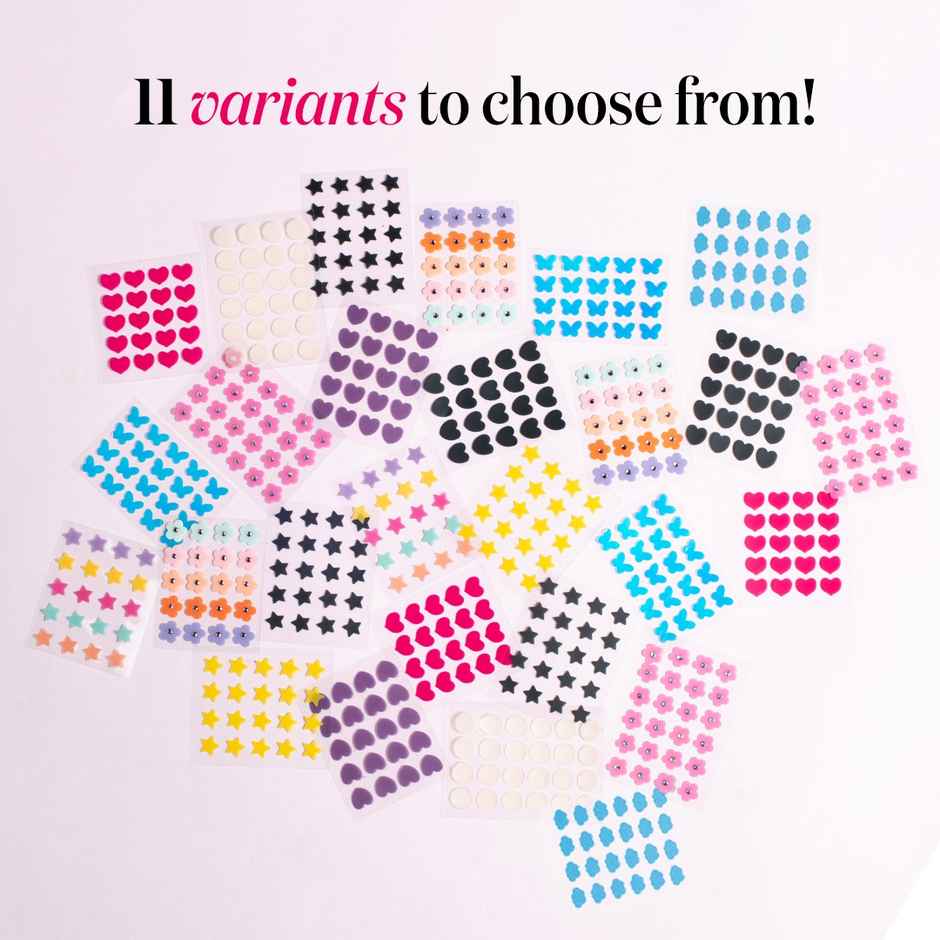 Gush Beauty Dart It Pimple Patches | Pink Hearts & Stars | Heals Acne | Zits & Blemishes