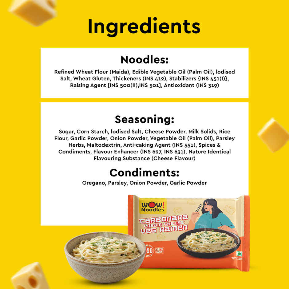 Wow! Noodles Carbonara Cheese Ramen