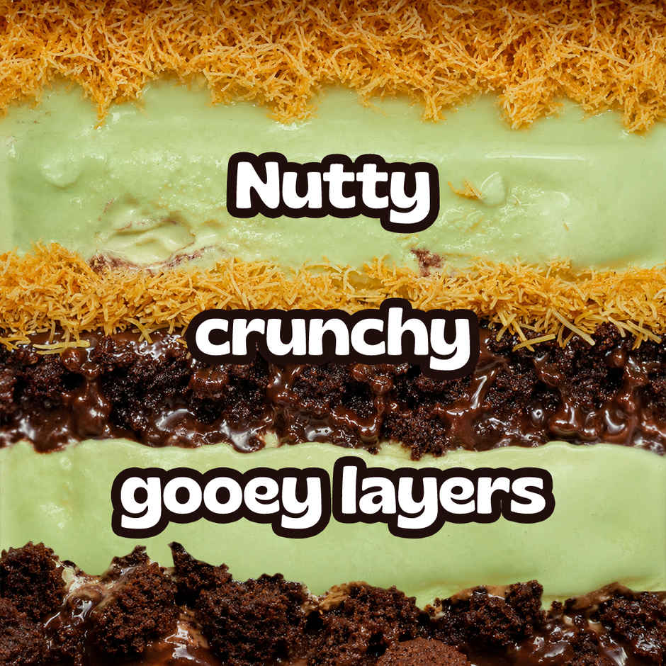 OB & GOB Pistachio & Choco Kunafa Ice Cream Sundae