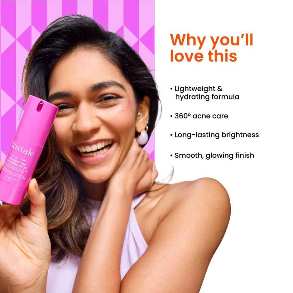 Foxtale 12% Niacinamide Serum with Azelaic Acid for Oil Control & Brightening