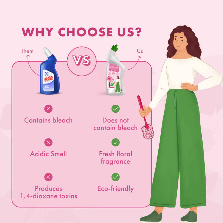 Kleenest Rose Toilet Cleaner