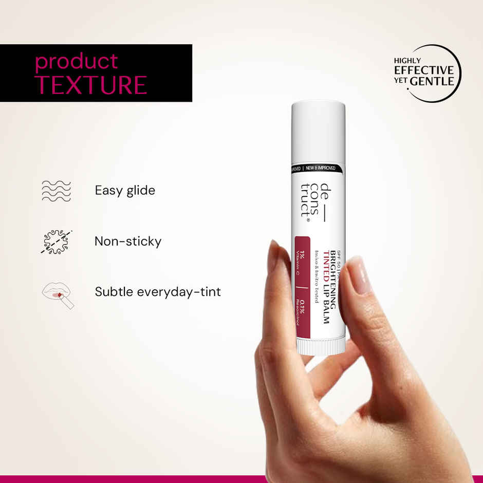 Deconstruct Tinted Brightening Lip Balm SPF 50 | In-Vivo Tested