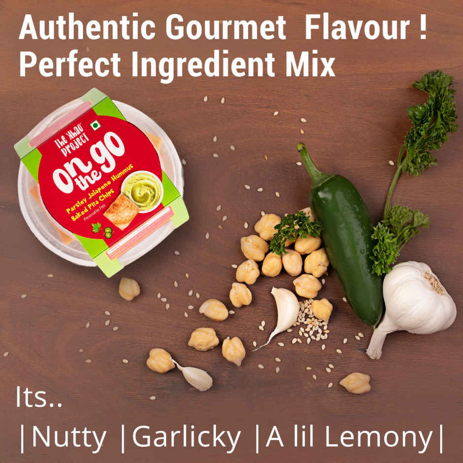The Khao Project On the Go Parsley Jalapeno Hummus Combo