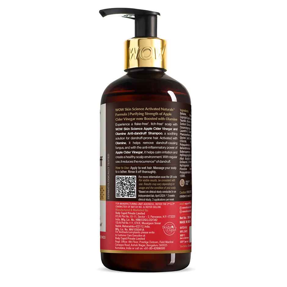Wow Skin Science Apple Cider Vinegar Shampoo