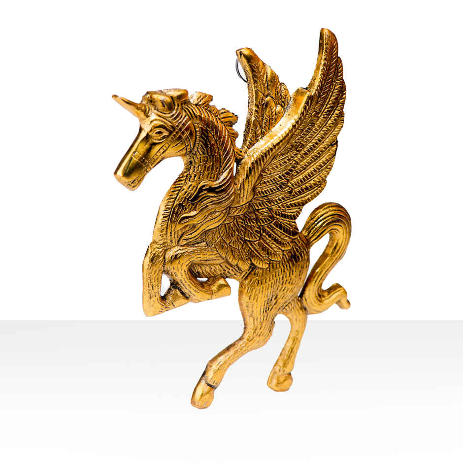 Flying Horse Pegasus | Gold Polish | Devnidhi
