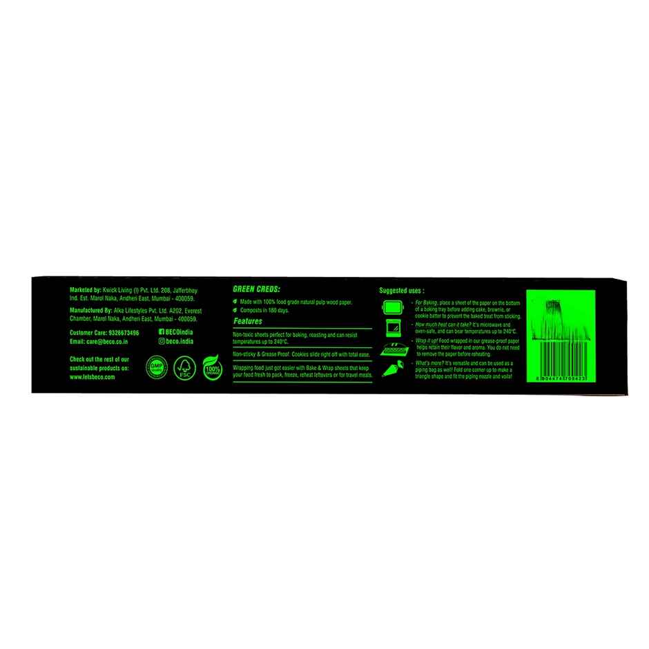 Beco Eco Friendly Baking And Food wrapping Paper meter | 10 Meter