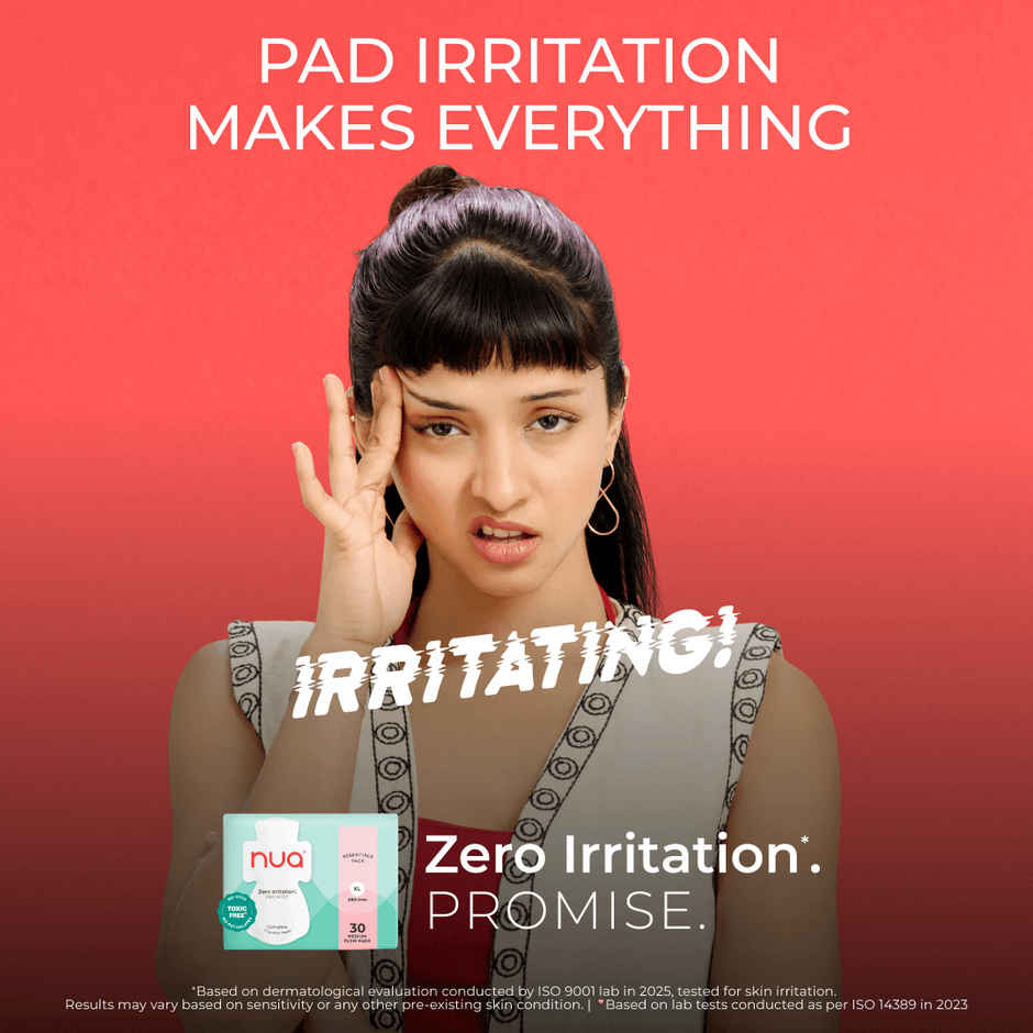 Nua Complete Comfort Sanitary Pads for Medium Flow| XL