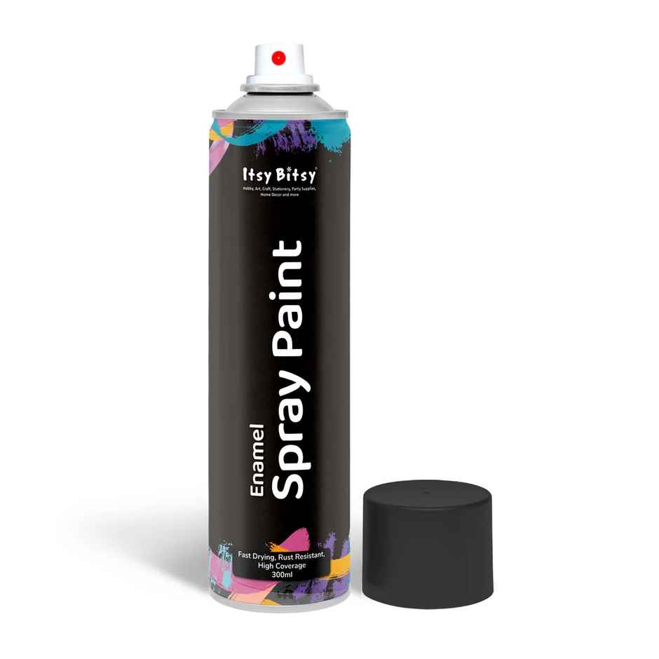 Itsy Bitsy Spray Paint Glossy Black 300 ml Ib