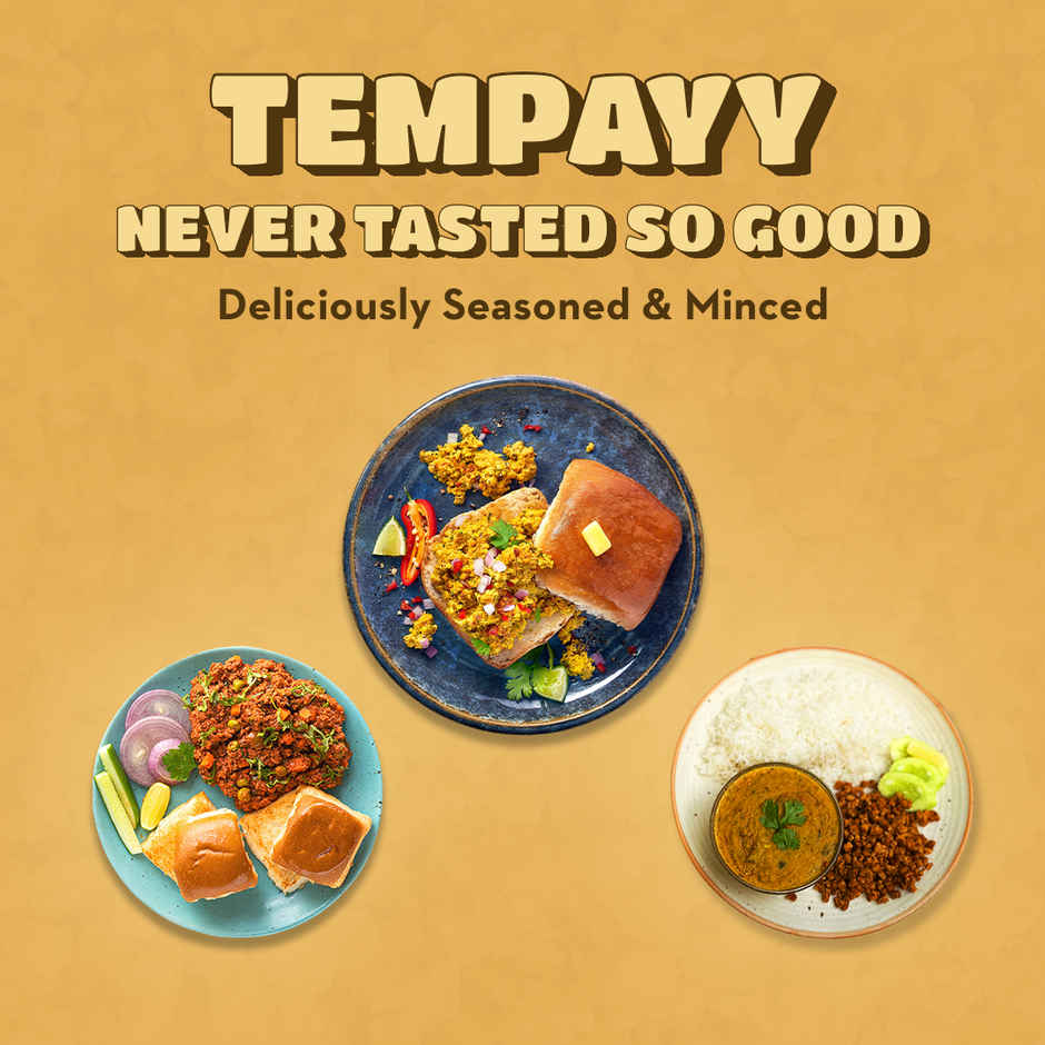 Hello Tempayy 40g Protein Tempeh Crumbles | Tawa Masala | Heat & Add
