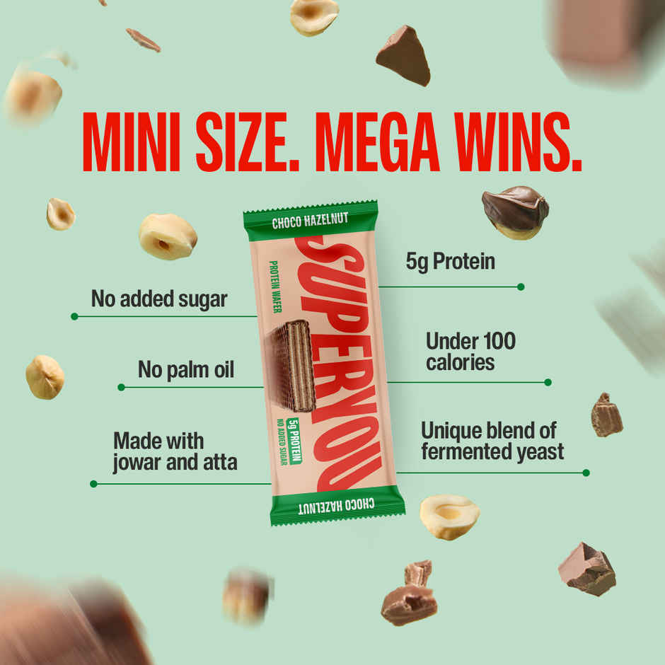 SuperYou Mini Choco Hazelnut Protein Wafer Bar