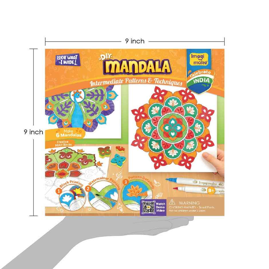Imagimake DIY Mandala Art and Craft Kit Toys 6 Design Birthday Gifting for Kid