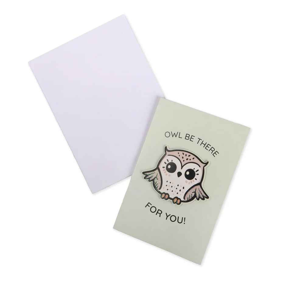 Itsy Bitsy 3d Greeting Card & Envelope Owl Be There 4 x 6 Inch Approx 2 Pc Lb