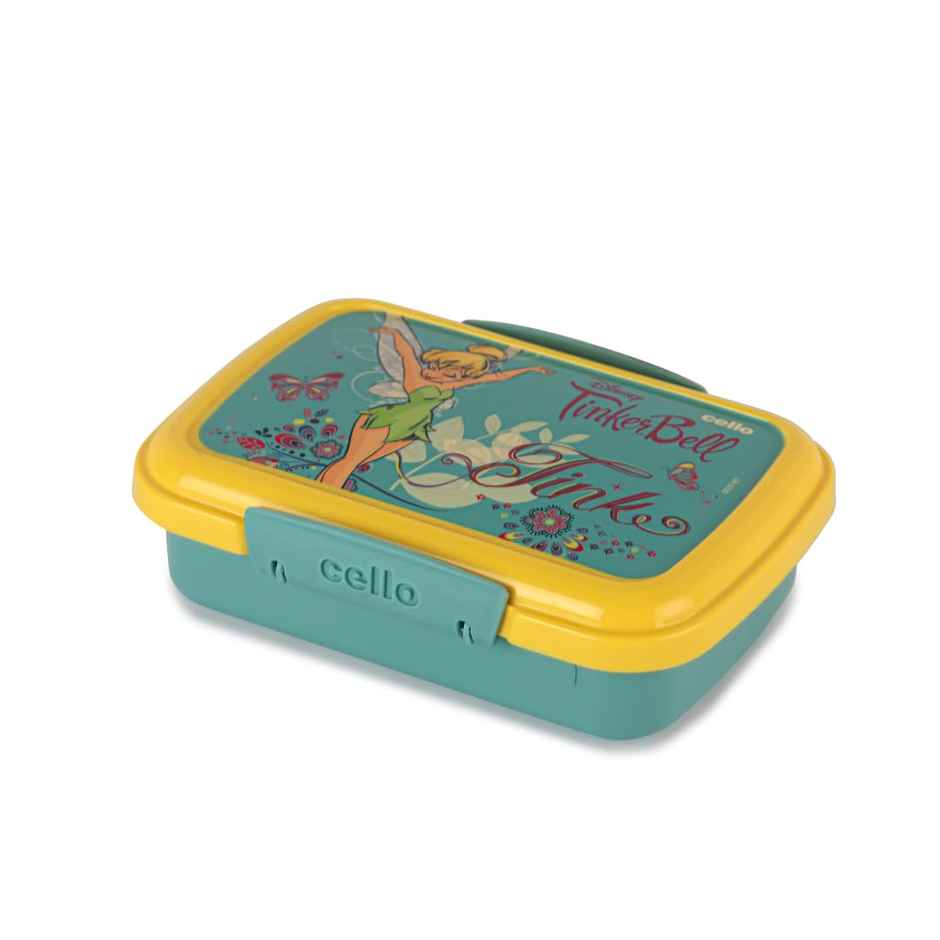 CELLO Lunch On Tinker Bell Gift Set Insulated Lunch Box & Bottle for Kids, Green | Leak Proof