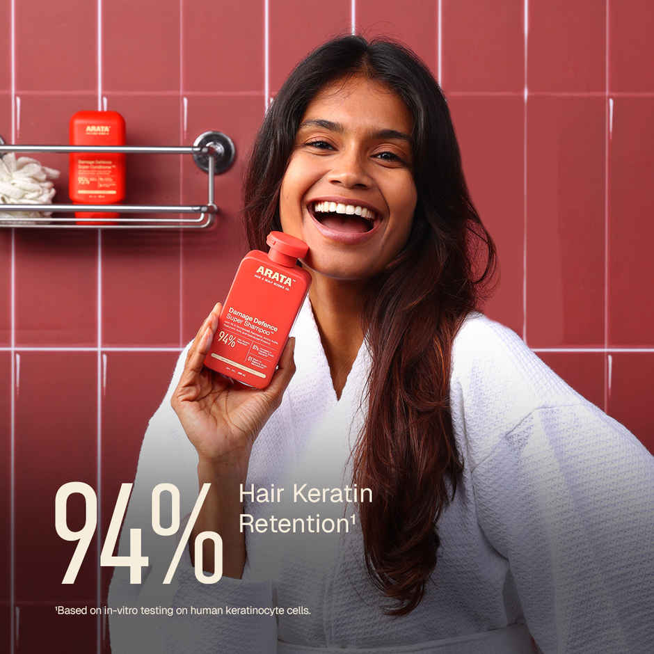 Arata Super Shampoo | Repairs Hair Damage | Scalp Care | Sulphate-Free | Colour-Safe