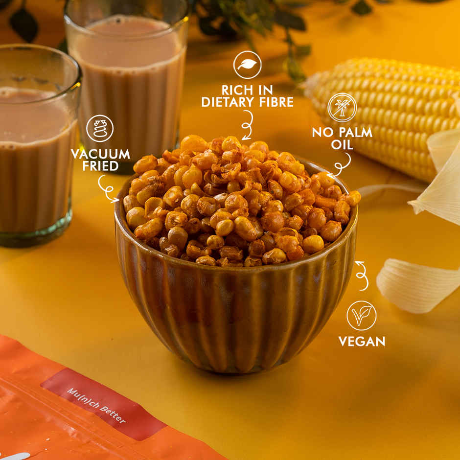Snackible Chatpata Crispy Sweet Corn | Vacuum Fried, 70% Less Oil, No Palm Oil Combo