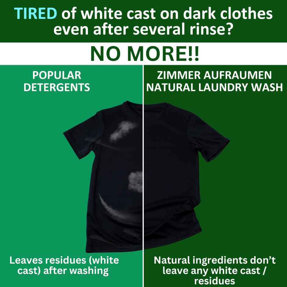 Zimmer Aufraumen Low Foam Front & Top Load Plant-Based Detergent Liquid