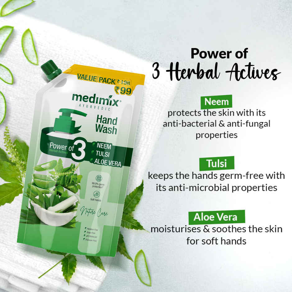 Medimix Ayurvedic Hand Wash Neem Tulsi Aloevera