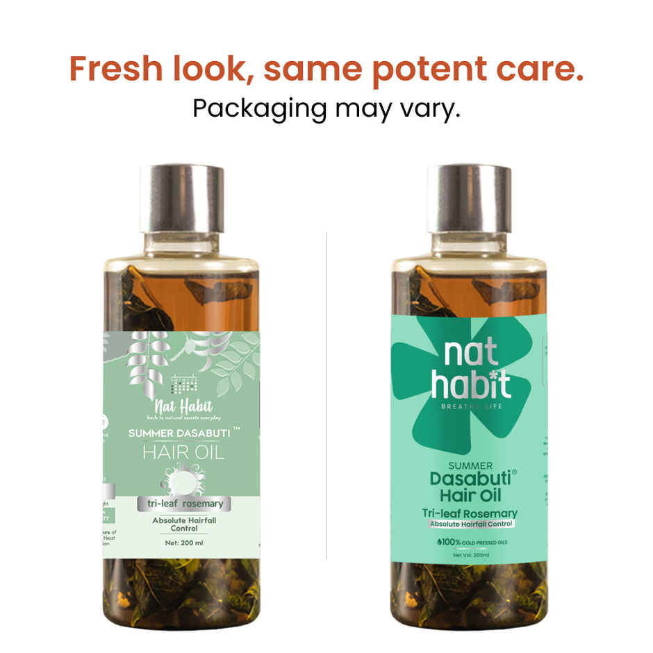Nat Habit Rosemary Hair Oil For Hairfall Control & Hair Growth