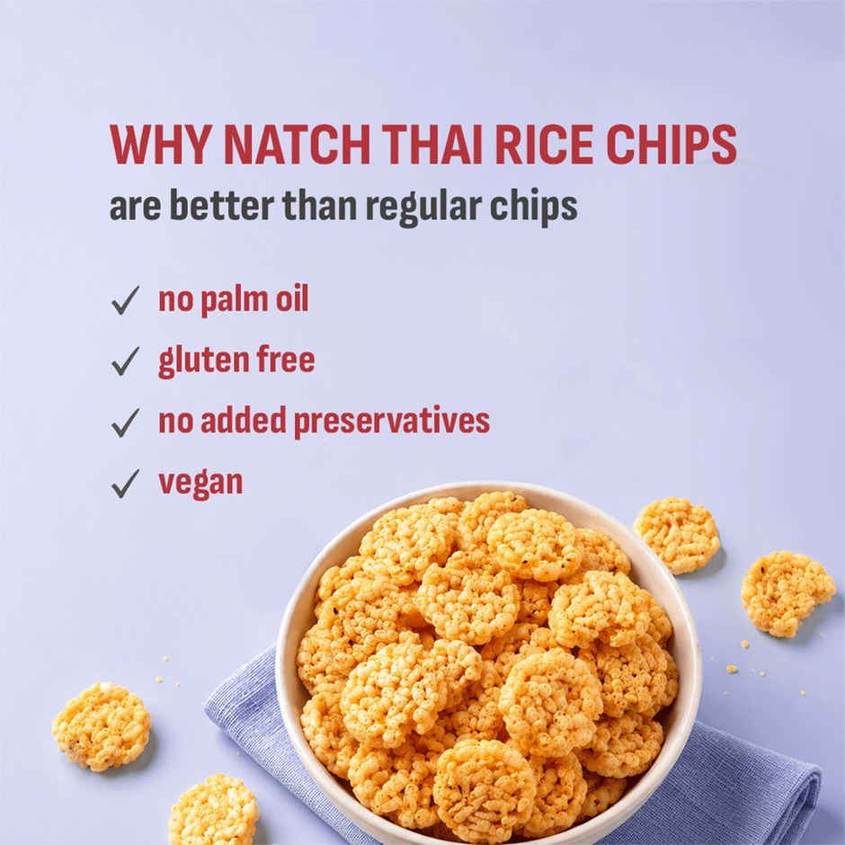 Natch Barbecue Thai Rice Chips | No Palm Oil | Healthy Snacks