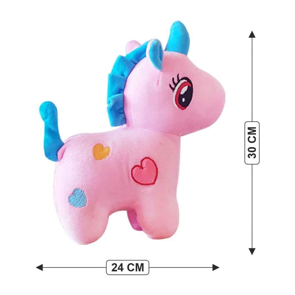 Webby Standing Unicorn Teddy Bear Plush Soft Toy | Unisex | 25 cm | Pink