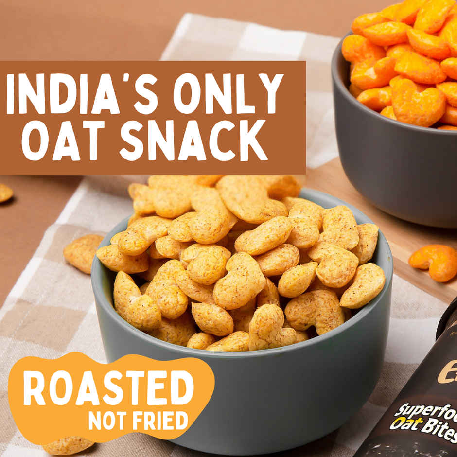Eatopia Healthy Oat Bites Masala Crunch | Not Fried Puff Snacks | No Palm Oil