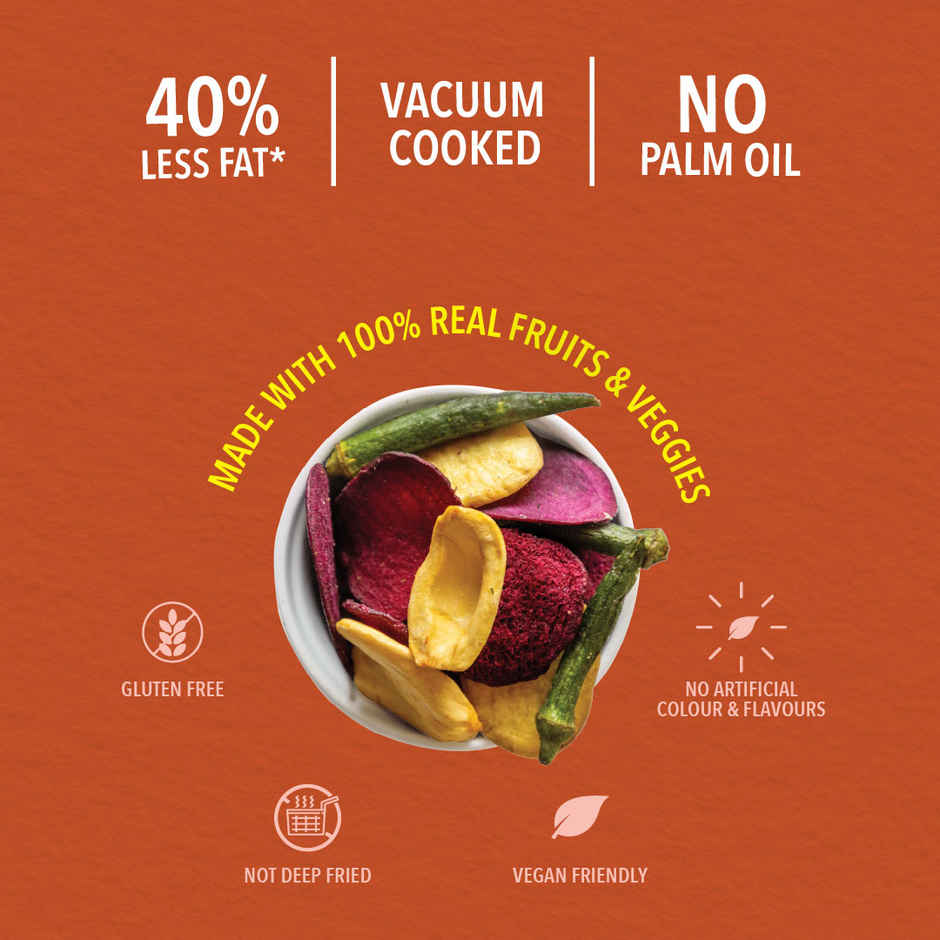 Mix Veggie Chips With Rock Salt