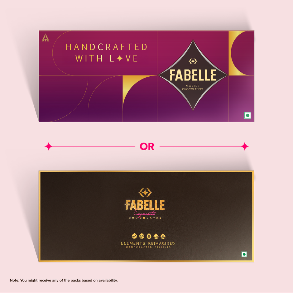 Fabelle Elements Pralines - 5 Handcrafted Dark Chocolates Combo