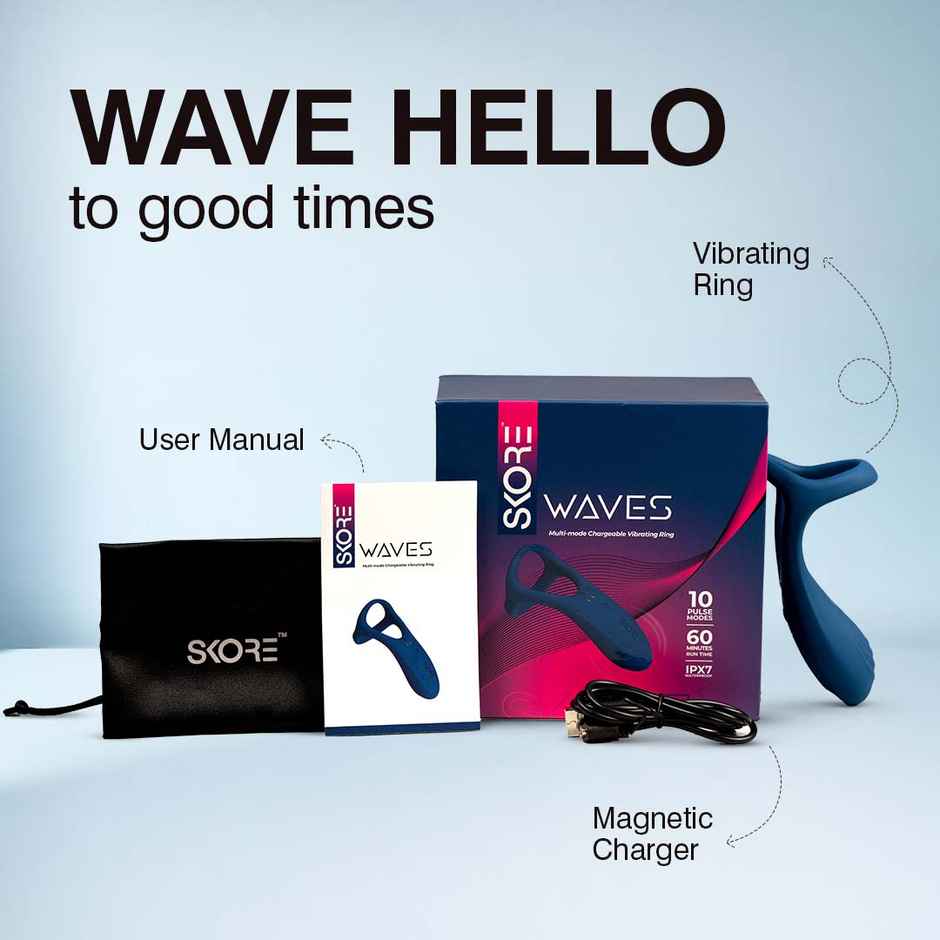 Skore Waves Mutual Satisfaction Vibrating Ring Massager