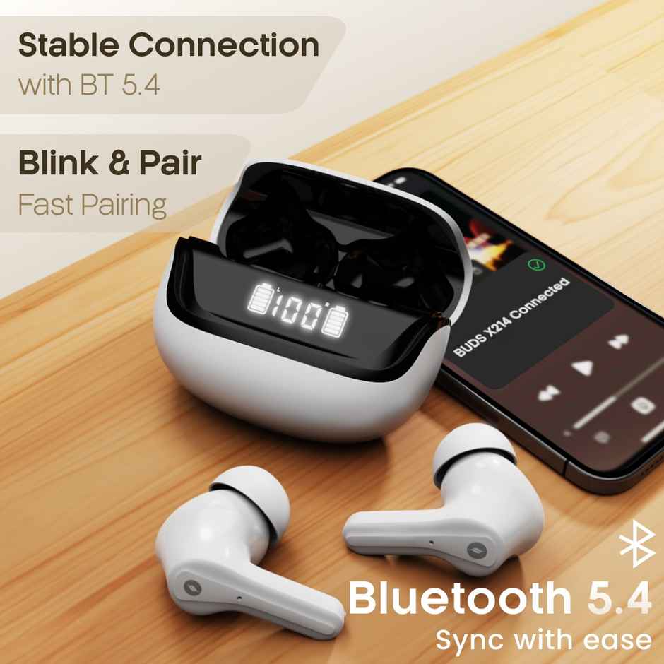 Leaf Buds X214 True Wireless Earbuds AI Sound App | 40H Playtime | 2EQ Modes | Yin Yang