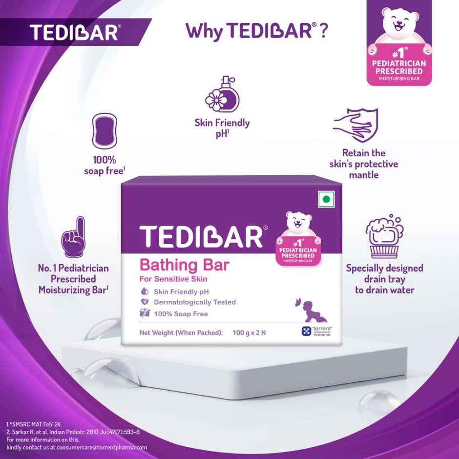 Tedibar Bathing Bar For Babies Sensitive Skin Pack