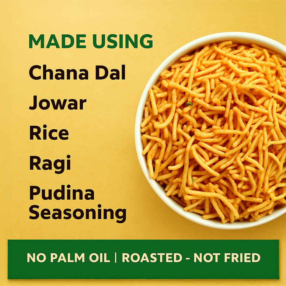 Eat Better Co Millet Bhujia Pudina Masti Roasted | Not Fried