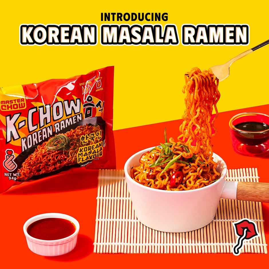 MasterChow K-Chow Korean Ramen masala Instant Noodles | Pack of 4