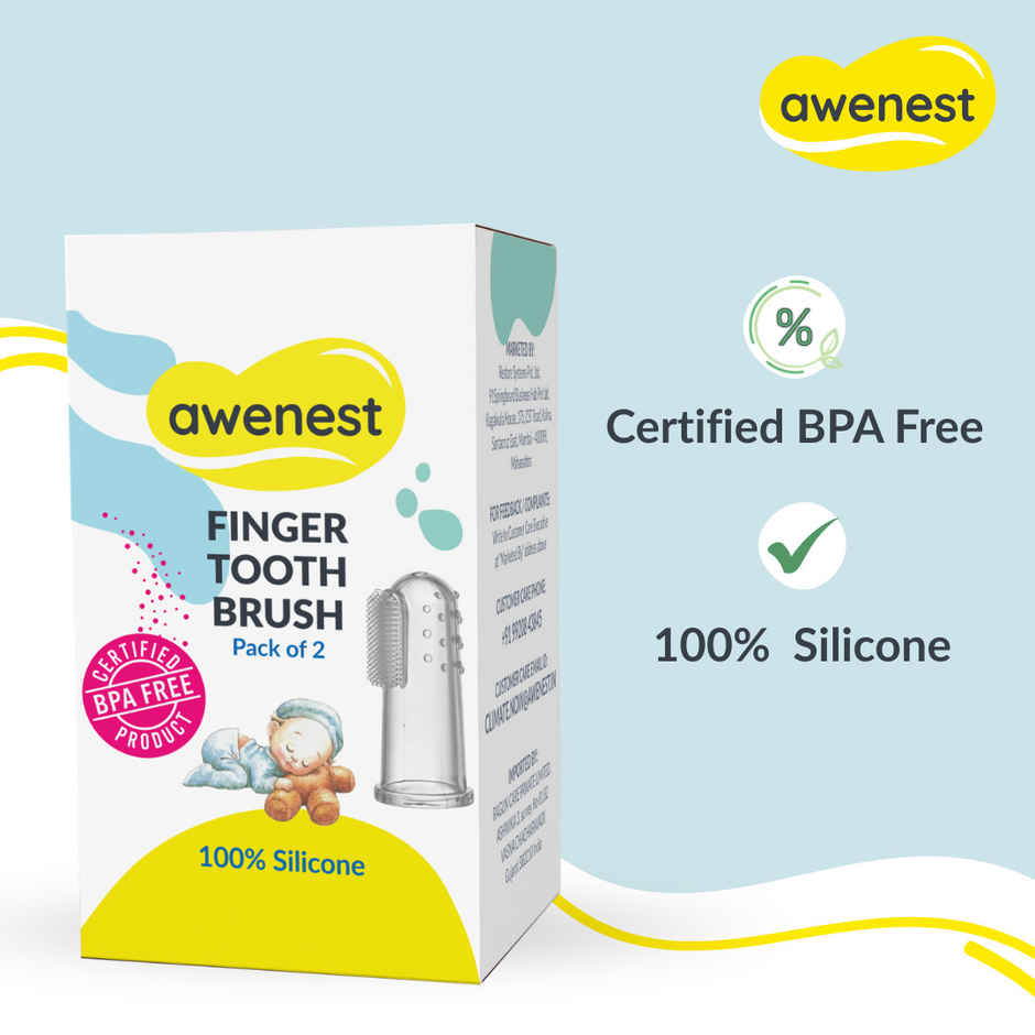Awenest Finger Baby Toothbrush Certified BPA free