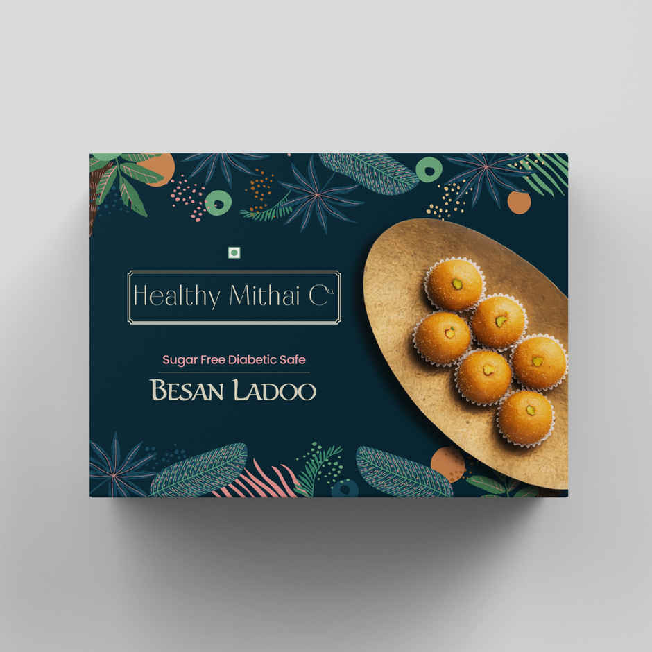 Healthy Mithai Co Sugar Free Besan Ladoo