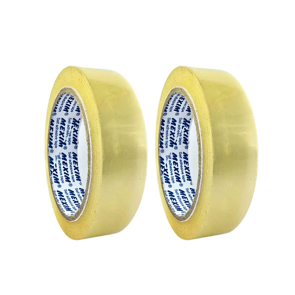 ABK Clear Bopp Packaging Tapes 24 mm x 50 Meters - Pack of 2