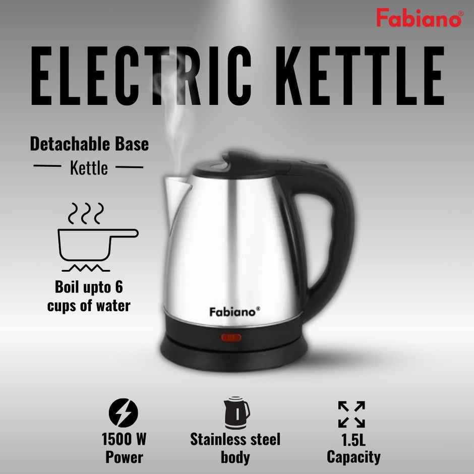 Fabiano 1.5 L Electric Kettle - Quick Heating