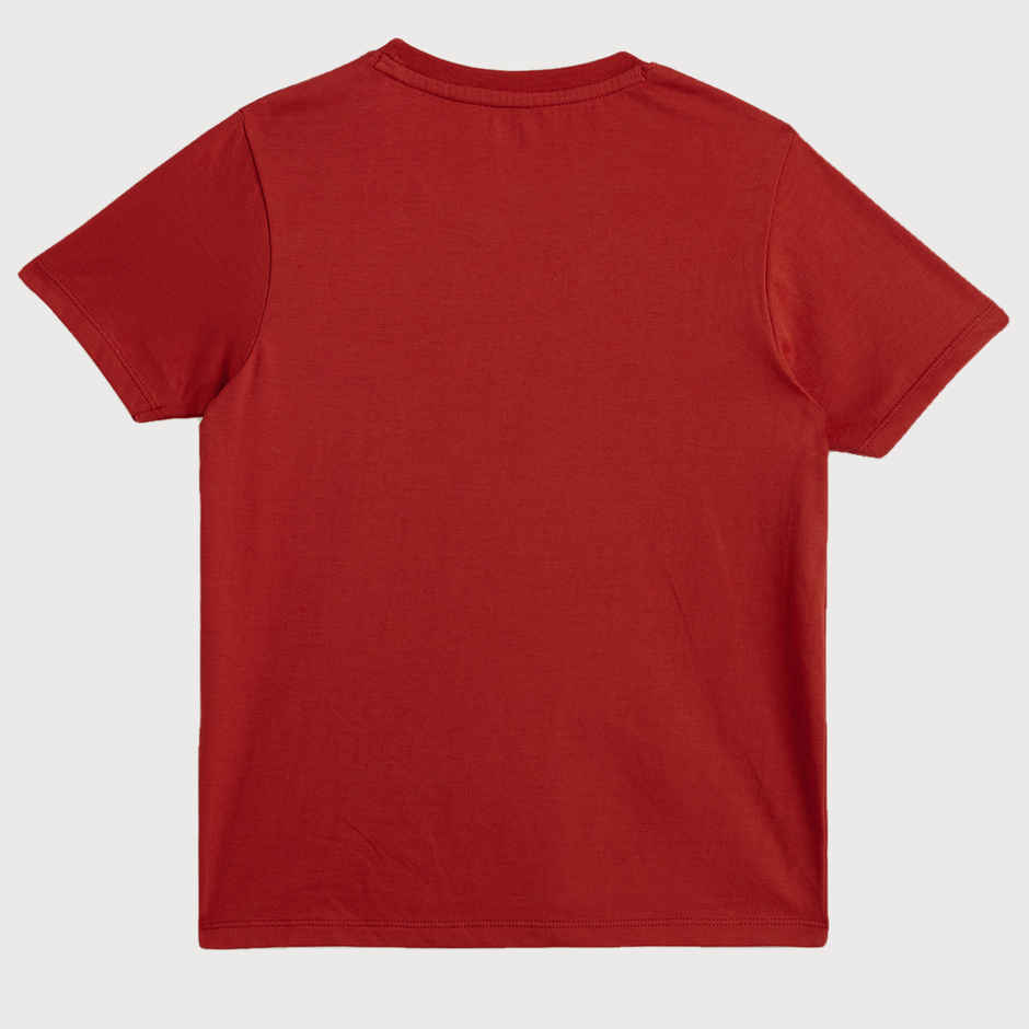 XY Life Kids T-shirts for Boys | 100% Combed Cotton | Antimicrobial Finish | 7-8Y | Dark Red