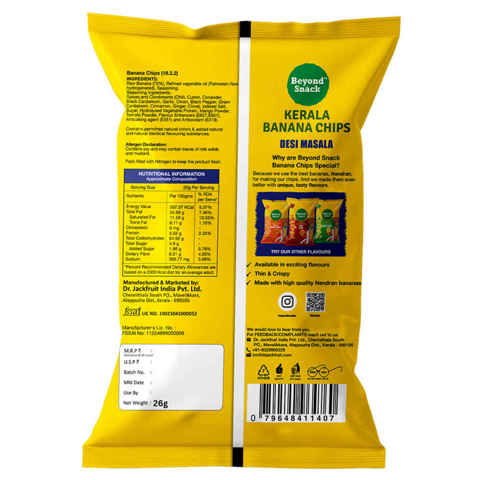 Buy Beyond Snack Kerala Banana Chips | Desi Masala Online - Price @ ₹17 ...