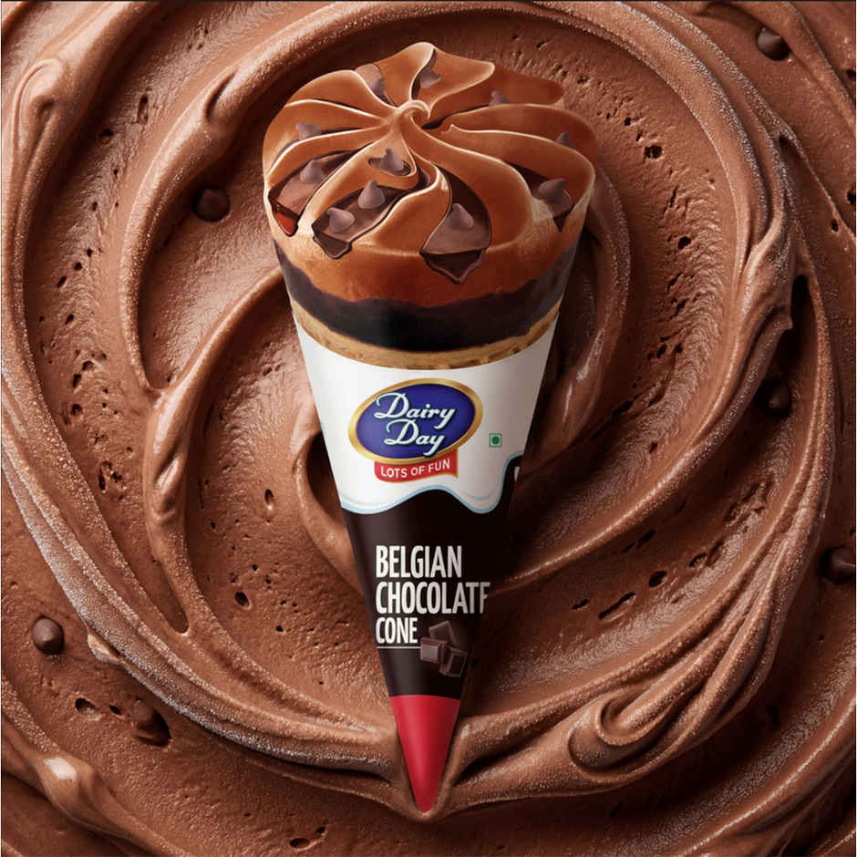 Dairy Day Belgian Chocolate Ice Cream Cone
