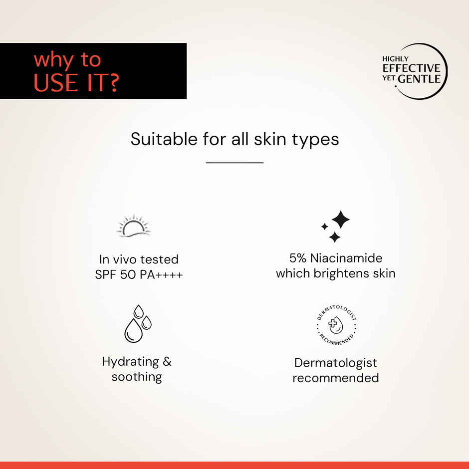Deconstruct Fluid Brightening Sunscreen SPF 50 PA++++ | In-Vivo Tested
