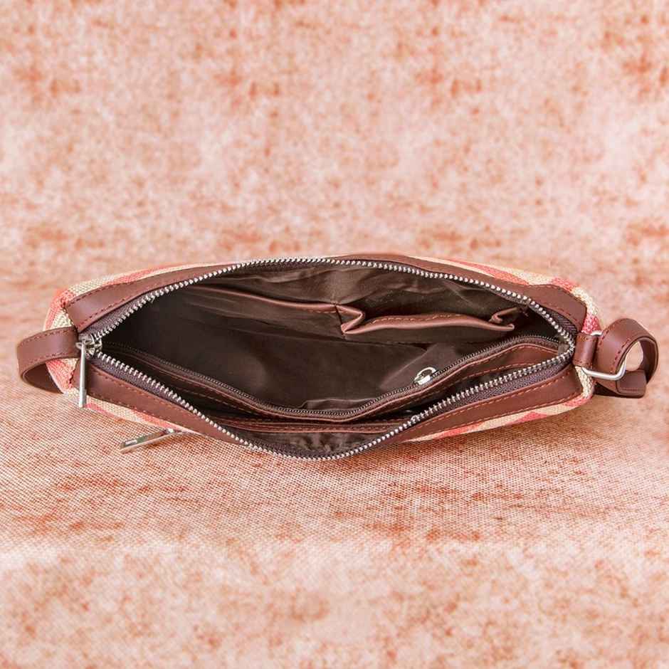 Zouk Women's Floral Vegan Leather 5.7 L Shoulder Handle Shoulder bag | Green - One Size