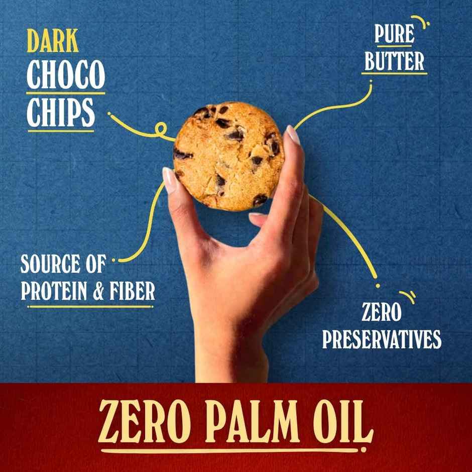 The Baker's Dozen Chocochip Cookies | Protein & Fibre Rich | Chocolate Cookies | Zero Palm Oil