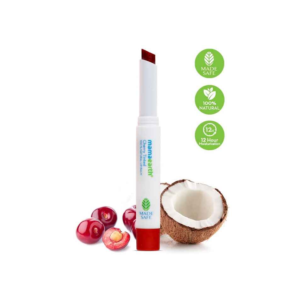 Mamaearth Cherry Tinted Natural Lip Balm For Women